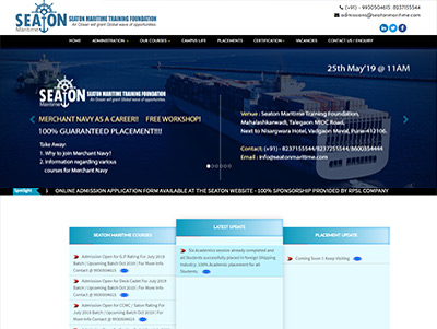 ship industy website designing in mumbai